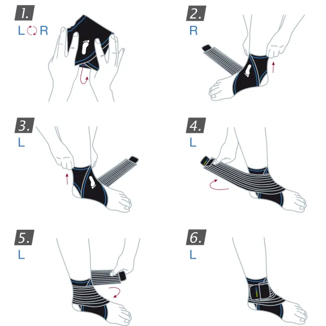 Actimove Sport Ankle Support Elastic Wrap Around