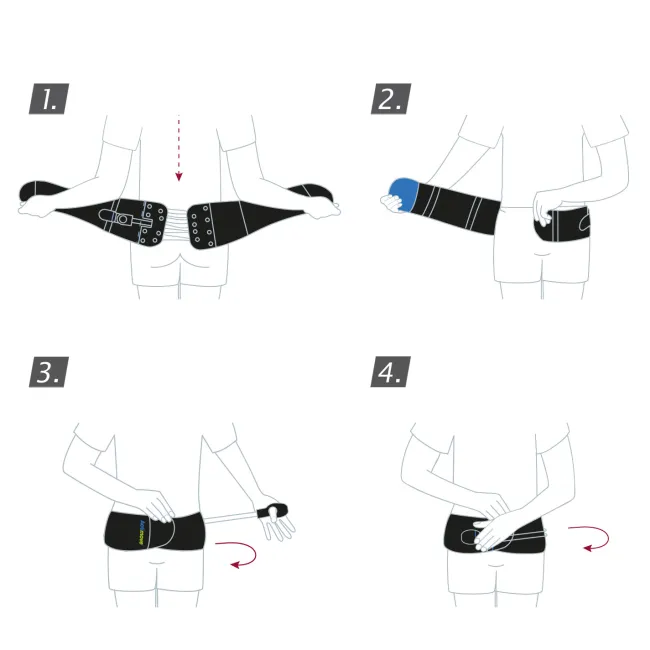 Actimove Sport Back Stabilizer Rigid Panel with Pressure Pads