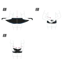 Actimove Sport Back Support 4 Stays Adjustable Double Layer Compression