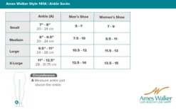 AW 141A Coolmax Ankle Socks 8-15 mmHg (3 Pack)