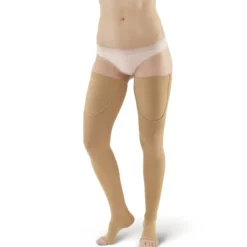 AW 320 Anti-Embolism Open Toe Thigh High Stockings 18 mmHg