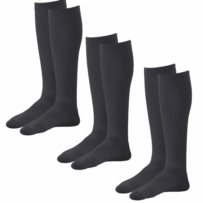 AW 632 Diabetic Knee High Socks 8-15 mmHg (3 Pack)