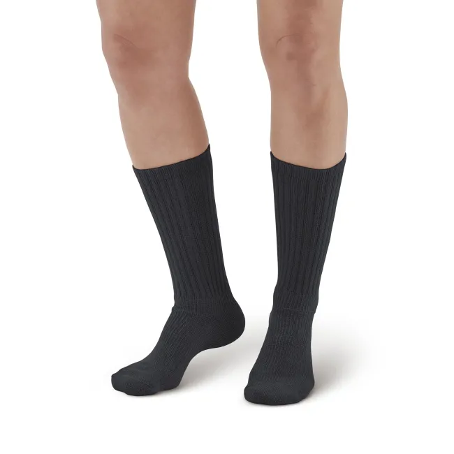 AW 190 E-Z Walker Plus Diabetic Crew Socks for Sensitive Feet 8-15 mmHg