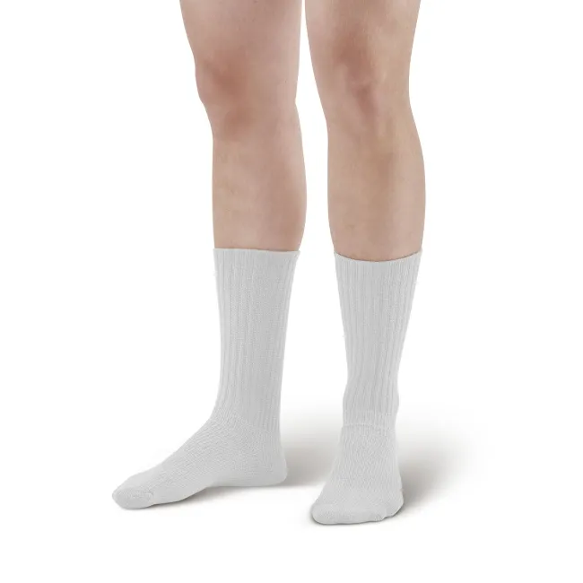 AW 190 E-Z Walker Plus Diabetic Crew Socks for Sensitive Feet 8-15 mmHg