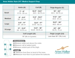 AW 217L Medical Support Chap Left Leg 20-30 mmHg (Sale)