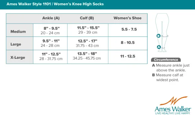 AW 1101 Maternity Sock 15-20 mmHg
