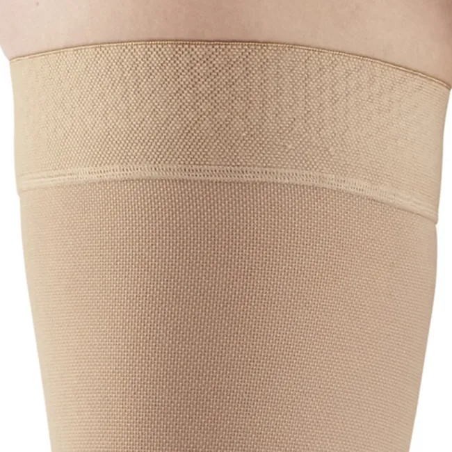 AW 212 Medical Support Open Toe Thigh Highs w/Dot Band 20-30 mmHg