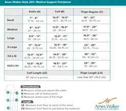 AW 203 Medical Support Pantyhose 20-30 mmHg