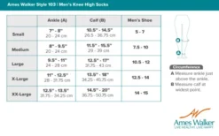 AW 103 Men's Knee High Socks 15-20 mmHg