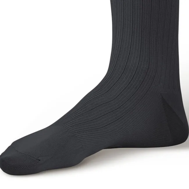 AW 129 Men's Microfiber/Cotton Knee High Dress Socks 15-20 mmHg