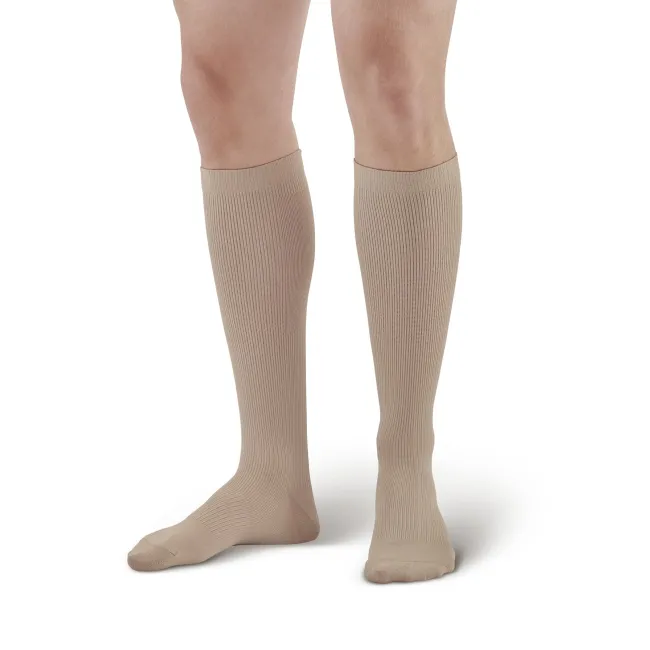 AW 101 Men's Microfiber Knee High Dress Socks 15-20 mmHg