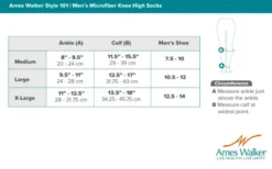 AW 101 Men's Microfiber Knee High Dress Socks 15-20 mmHg (Sale)