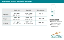 AW 126 Men's Microfiber Knee High Dress Socks 30-40 mmHg