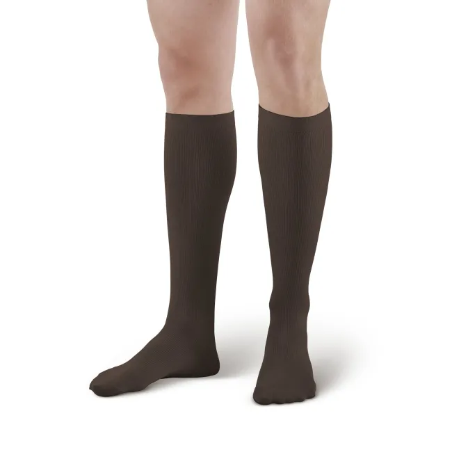 AW 638 Men's Microfiber Knee High Socks 8-15 mmHg