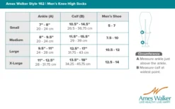 AW 162 Men's Wool Knee High Dress Socks 20-30 mmHg