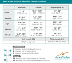 AW 218 Microfiber Opaque Pantyhose 20-30 mmHg
