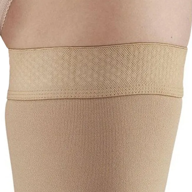 AW 392OT Luxury Opaque Open Toe Thigh Highs w/Dot Band 30-40 mmHg (Sale)