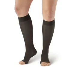 AW 41 Sheer Support Open Toe Knee Highs 15-20 mmHg