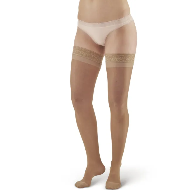 AW 4 Sheer Support Thigh Highs w/Top Band 15-20 mmHg