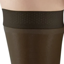 AW 266 Signature Sheer Open Toe Thigh Highs w/Dot Band 20-30 mmHg