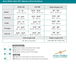 AW 270 Signature Sheer Pantyhose w/Control Top 15-20 mmHg