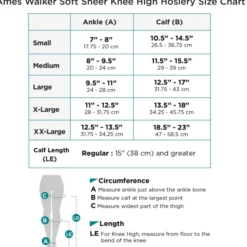 AW 76 Soft Sheer Knee Highs 8-15 mmHg
