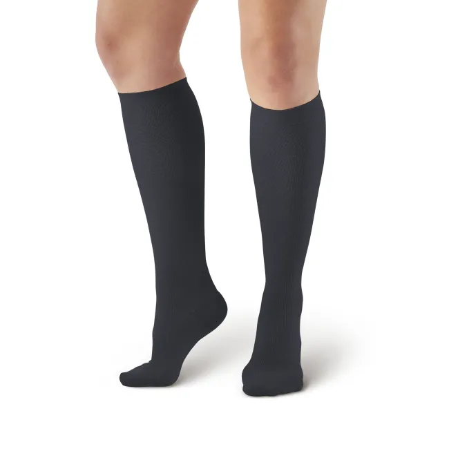 AW 169 Women's Cotton Travel Knee High Socks 15-20 mmHg