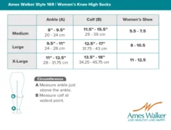 AW 169 Women's Cotton Travel Knee High Socks 15-20 mmHg (Sale)