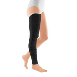 Circaid Juxtafit Essentials Whole Leg Left Short Black (Upper Leg / Lower Leg)