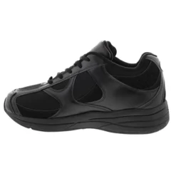 Drew Men's Surge Leather Athletic Shoes Black Mesh
