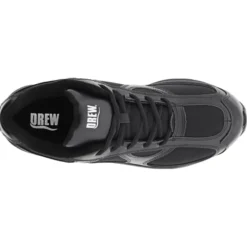 Drew Men's Surge Leather Athletic Shoes Black Mesh