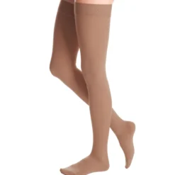 Duomed Advantage Soft Opaque Thigh Highs w/Beaded Band 20-30 mmHg
