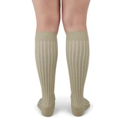 Duomed Soft Stripe Compression Knee High Sock 15-20 mmHg