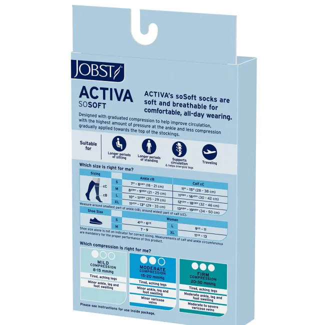 Jobst ACTIVA SoSoft Compression Socks Brocade 20-30 mmHg