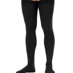 Jobst for Men Open Toe Thigh Highs w/Dot Band 30-40 mmHg