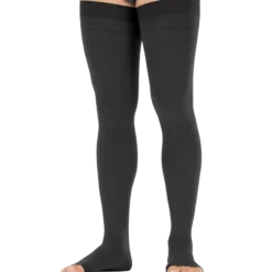 Jobst for Men Open Toe Thigh Highs w/Dot Band 20-30 mmHg