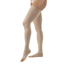 Jobst Opaque Open Toe Thigh Highs w/ Silicone Dot Band 30-40 mmHg