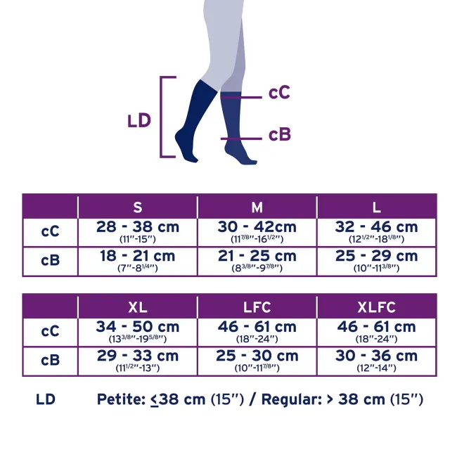 Jobst Opaque SoftFit Knee Highs 30-40 mmHg