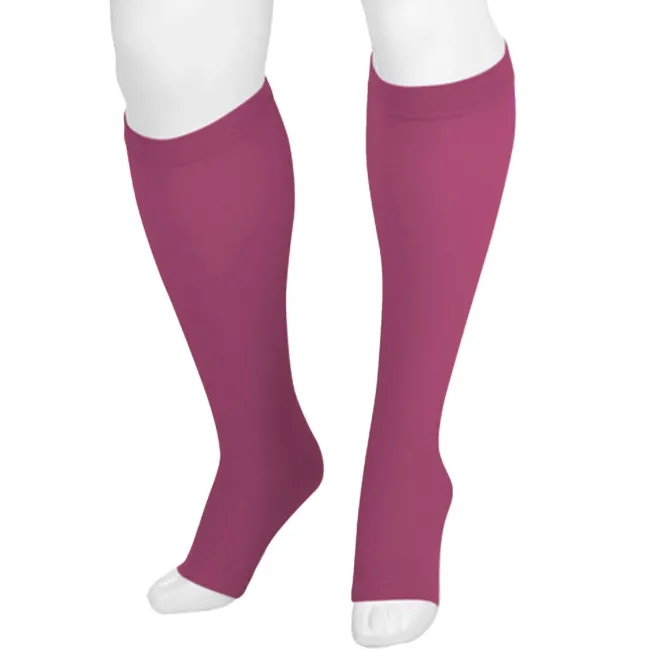Juzo Dynamic 3511 Signature Collection Trend Colors Open Toe Knee Highs w/Silicone Band 3.5cm 20-30 mmHg