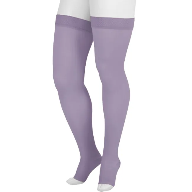 Juzo Dynamic 3511 Signature Collection Trend Colors Open Toe Thigh Highs w/Silicone Band 3.5cm 20-30 mmHg