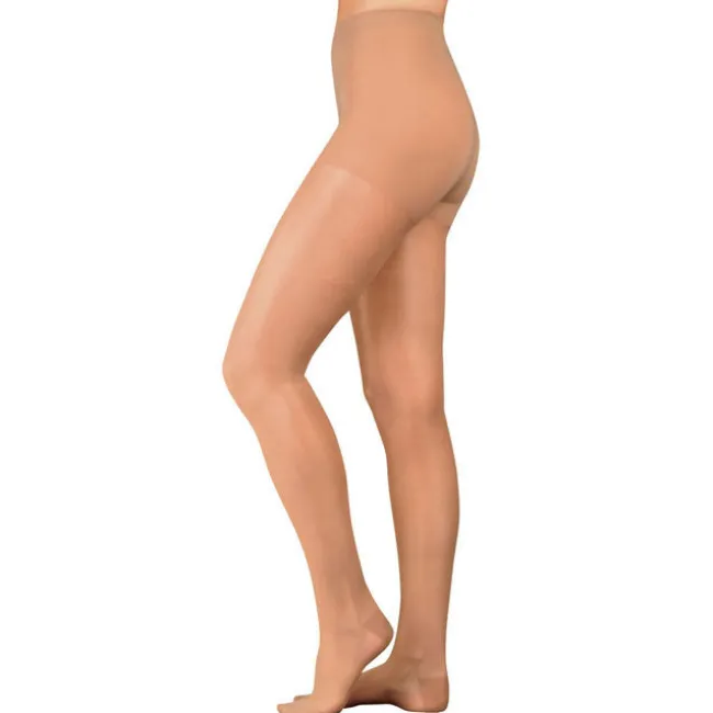 Juzo 2102 Naturally Sheer Open Toe Pantyhose 30-40 mmHg