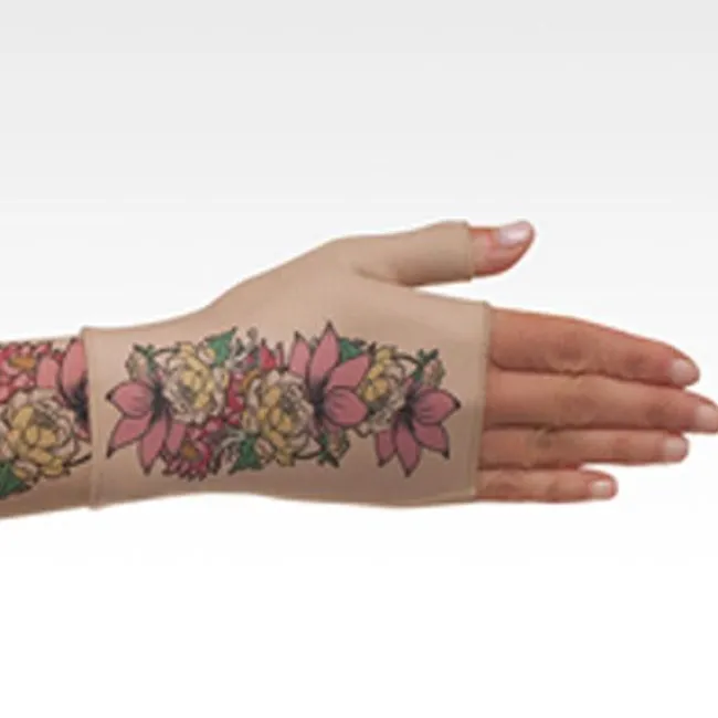Juzo Soft 2002 Signature Collection Print Tattoo Gauntlet 30-40 mmHg Right