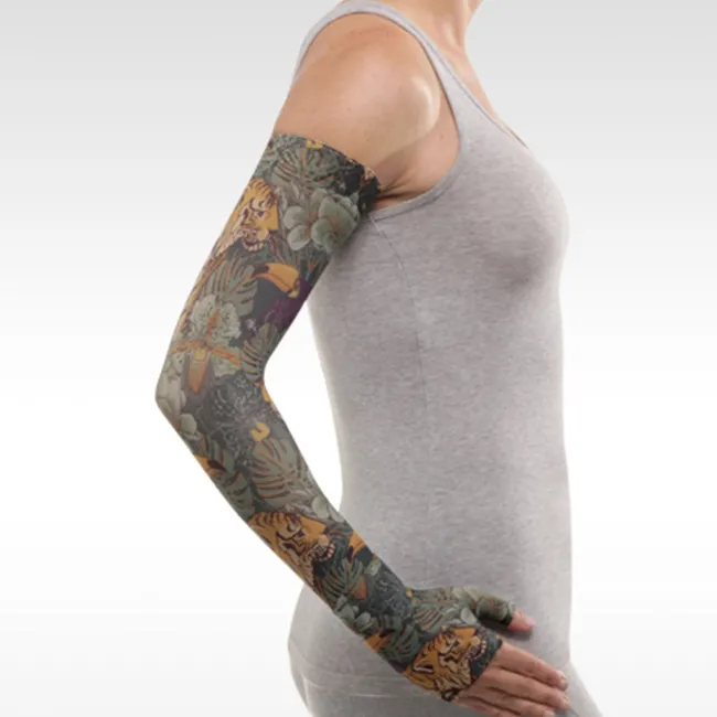 Juzo Soft 2001 Signature Collection Print Tiger Jungle Armsleeve 20-30 mmHg