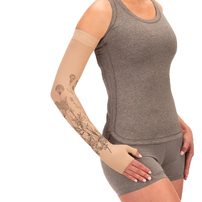 Juzo Soft 2000 Signature Collection Print Wild Flower Henna Armsleeves 15-20 mmHg