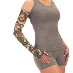 Juzo Soft 2000 Signature Collection Print Japanese Tattoo Armsleeves 15-20 mmHg