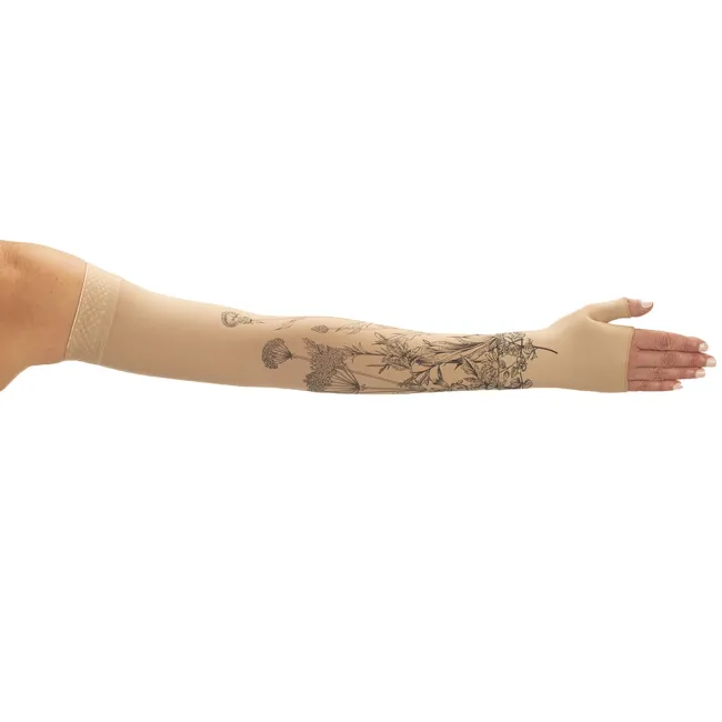 Juzo Soft 2002 Signature Collection Print Wild Flower Henna Armsleeves 30-40 mmHg