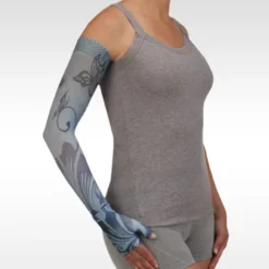 Juzo Soft 2000 Signature Collection Print Butterfly Flower Blue Armsleeve 15-20 mmHg