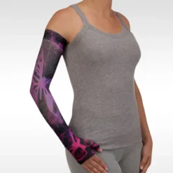 Juzo Soft 2000 Signature Collection Print Butterfly Psychedelic Purple Armsleeve 15-20 mmHg