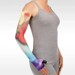 Juzo Soft 2001 Signature Collection Print Watercolor Multi Burst Armsleeve 20-30 mmHg