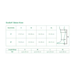 L&R Solaris ExoSoft Below Knee Open Toe 15-20 mmHg